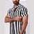 Camisa Viscolinho Listrado Preto - Imagem 3