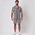 Conjunto Viscolinho Camisa e Bermuda Listrado Preto - Imagem 4