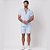 Conjunto Viscolinho Camisa e Bermuda Listrado Azul - Imagem 4