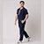 Conjunto Viscolinho Camisa e Calça Azul Escuro - Imagem 3