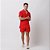 Conjunto Viscolinho Camisa e Bermuda Vermelho - Imagem 1