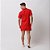 Conjunto Viscolinho Camisa e Bermuda Vermelho - Imagem 2