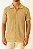 Camisa Arrastão Casual Slim Bege - Imagem 1