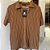 Camisa Casual Slim Marrom - Imagem 1