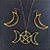 Conjunto Triluna e Pentagrama - Colar e Brincos - Wicca - Imagem 4