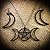 Conjunto Triluna e Pentagrama - Colar e Brincos - Wicca - Imagem 3