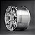 APEX ARC-8R Brushed Clear 5x120 18x9,5 ET22 - 18x10,5 ET25 - Imagem 9