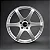 Enkei T6S Matte Silver 5x114,3 18x8,5 ET35 - Imagem 2
