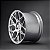 HRE P40SC Liquid Silver 5X130 19X9 ET46 - 19X11,5 ET68 - Imagem 5