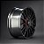 OZ Superturismo Evoluzione Gloss Black Red Let. 5x112 18x8 ET45 - Imagem 3