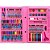 Jogo De Pintura De Plastico C/ 86 Pcs Rosa - Union - Imagem 1