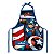 Avental Escolar Capitao America Avengers - Dac - Imagem 1