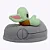 Pantufa Unissex Tam M 36/38 Baby Yoda - Zona - Imagem 2