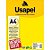 Papel Couche A4 180g 50f Usapel Amarelo -filipaper - Imagem 1