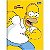 Caderno Broc Cd 1m 80f Simpsons - Tilibra - Imagem 1