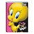 Caderno Broc Cd 1m 96f Looney Tunes - Jandaia - Imagem 1