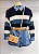 Suéter Tricot Listrado Azul - Imagem 1