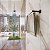 Porta Toalhas Duplo Para Banheiro 75cm Black Satin Athenas 1031075AT - Imagem 6