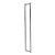 Puxador Duplo Para Porta em Inox 30cm Escovado Modelo Chronos Portas de Madeira e Vidro Grego Metal - Imagem 1