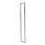 Puxador Duplo Para Porta em Inox 100cm Alto Brilho Modelo Chronos Portas de Madeira e Vidro Grego Metal - Imagem 1