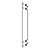 Puxador Para Porta Aço Inox Alto Brilho 100cm Modelo Pegasus portas de madeira/vidro/pivotante/alumínio - Imagem 1