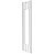 Puxador Duplo Aço Inox Alto Brilho 60cm Modelo Zeus Para Portas de Vidro e madeira Grego Metal - Imagem 1