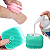 Esponja de Silicone P/ Banho Massageador Dispenser Shampoo - Imagem 3