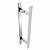Puxador Para Porta Em Inox Escovado Portas: Madeira Pivotante Vidro Alumínio Perseu 3000PS - Imagem 1