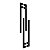 Puxador em Aço Inox Preto Fosco 80cm Modelo Athos Para Portas Madeira/Vidro Grego Metal - Imagem 1