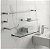Kit De Acessórios Para Banheiro Quadrado Troia Lavabo Box E Pia 2110TR Grego Metal - Imagem 3