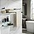 Kit De Acessórios Para Banheiro Quadrado Troia Lavabo Box E Pia 2110TR Grego Metal - Imagem 8