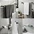 Kit De Acessórios Para Banheiro Quadrado Troia Lavabo Box E Pia 2090TR Grego Metal - Imagem 7