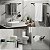 Kit De Acessórios Para Banheiro Quadrado Troia Lavabo Box E Pia 2080TR Grego Metal - Imagem 7
