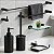 Kit De Acessórios Para Banheiro Quadrado Troia Lavabo Box E Pia 2080TR Grego Metal - Imagem 5
