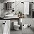 Kit De Acessórios Para Banheiro Quadrado Troia Lavabo Box E Pia 2070TR Grego Metal - Imagem 7