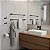 Kit De Acessórios Para Banheiro Quadrado Troia Lavabo Box E Pia 2070TR Grego Metal - Imagem 8