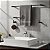 Kit De Acessórios Para Banheiro Quadrado Troia Lavabo Box E Pia 2050TR Grego Metal - Imagem 8