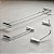 Kit De Acessórios Para Banheiro Quadrado Troia Lavabo Box E Pia 2060TR Grego Metal - Imagem 10
