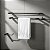 Kit De Acessórios Para Banheiro Quadrado Troia Lavabo Box E Pia 2060TR Grego Metal - Imagem 4