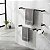 Kit De Acessórios Para Banheiro Quadrado Troia Lavabo Box E Pia 2060TR Grego Metal - Imagem 6