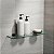 Prateleira Dupla Porta Shampoo Troia Suporte Vidro Para Box e Pia Grego Metal - Imagem 4