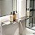 Porta shampoo Prateleira Grega Aço Inox Suporte Parede Para Banheiro Grego Metal - Imagem 4