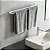 Porta Toalha De Banho Premium Agata Em Aço Inox 65cm Para Banheiro Acessório Grego Metal - Imagem 9