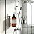 Suporte Agata Em Aço Inox Dispensador De Frasco Líquido Para Banheiro, Pia, Box e Lavabo Acessório Grego Metal - Imagem 3