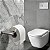Porta Papel Higiênico Redondo Orion Para Banheiro Lavabo Acessório Grego Metal - Imagem 1