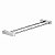 Porta Toalha Duplo Quadrado Troia 32cm Toalheiro Para Banheiro Pia E Box Acessório Grego Metal - Imagem 7