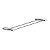 Porta Toalha Duplo Redondo Orion 32cm Toalheiro Para Banheiro Pia E Box Acessório Grego Metal - Imagem 2