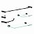 Kit De Acessórios Para Banheiro Orion Lavabo Box E Pia 2110OR Grego Metal - Imagem 5