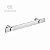 Porta Toalha De Rosto Patmos Toalheiro Em Aço Inox Escovado 35cm Para Banheiro Acessório Grego Metal - Imagem 2