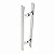 Puxador de Porta Duplo Inox Alto Brilho Perseu para Porta, Vidro, Correr, Pivotante Grego Metal - Imagem 2